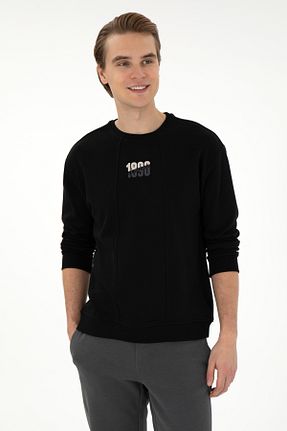 سوئیشرت مشکی مردانه ساده U.S. Polo Assn. - کد 886537055