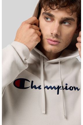 سوئیشرت بژ مردانه ساده Champion - کد 886428878