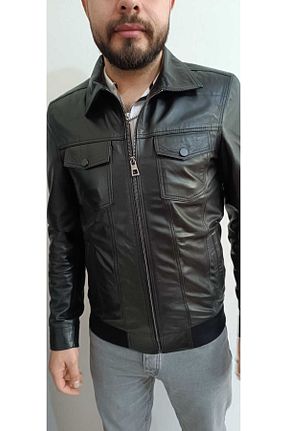 کاپشن مشکی مردانه اسلیم فیت saremod - کد 825693595