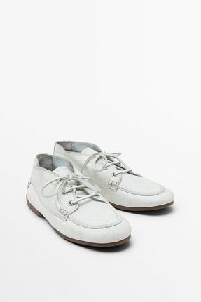 کفش کژوال سفید زنانه چرم خالص Massimo Dutti - کد 886542285