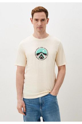 تیشرت نباتی مردانه رگولار Jack & Jones - کد 886434252