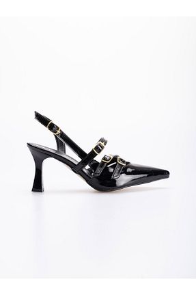 کفش پاشنه بلند کلاسیک مشکی زنانه پاشنه تخت shoe for me - کد 886560185