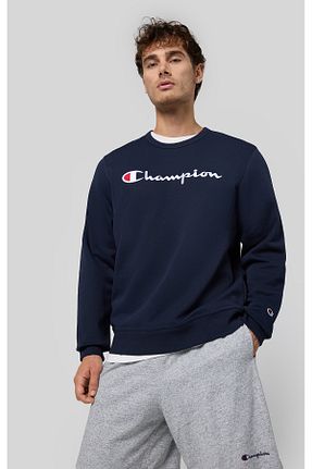 سوئیشرت سرمه ای مردانه ساده Champion - کد 875023271