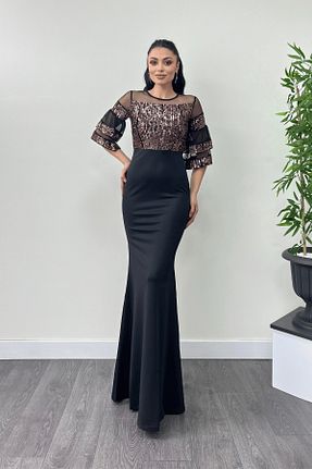 لباس متالیک زنانه بافتنی giyimmasalı - کد 199040203