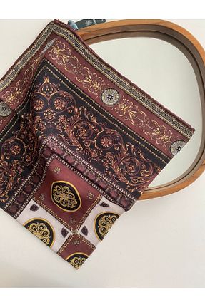 روسری زرشکی پنبه ای Bonjela - کد 886471056