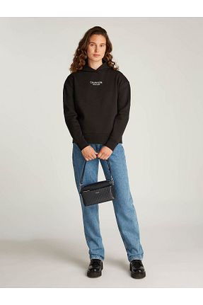 کیف دوشی مشکی زنانه پلی اورتان Calvin Klein - کد 883426552