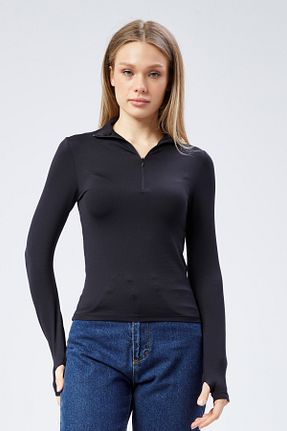 بادی مشکی زنانه یقه ماهیگیر Maison La Femme - کد 769992293