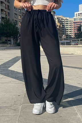 شلوار مشکی زنانه پنبه ای ModaPlaza - کد 886605169