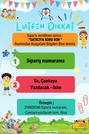 کوله پشتی بژ بچه گانه سایز متوسط PENGİ - کد 795017160