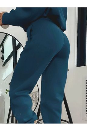 سوئیشرت آبی زنانه چاپی MODASHOT - کد 886522988