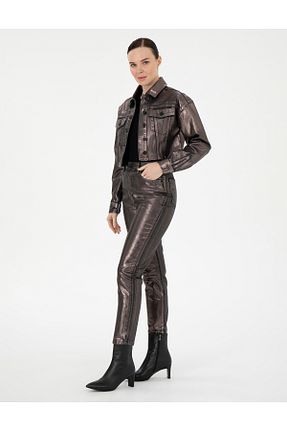 شلوار جین طوسی زنانه پاچه تنگ Pierre Cardin - کد 881657536