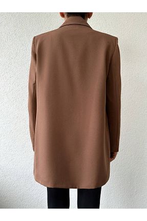 کت قهوه ای زنانه اورسایز RS Rain Shine - کد 886642085