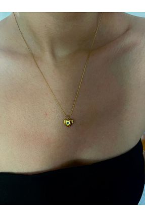 گردنبند استیل ( فولاد ) زرد استیل (فولاد) Hoop jewelery - کد 886680338
