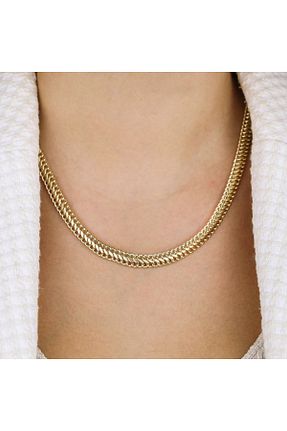 گردنبند طلا طلائی زنانه 14 عیار Burcu Kuyumculuk - کد 886732647
