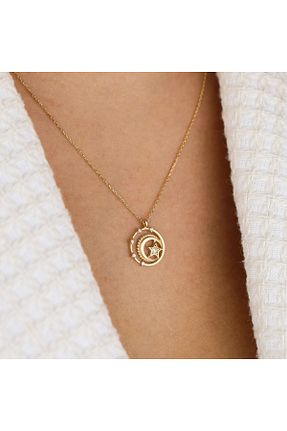 گردنبند طلا طلائی زنانه 14 عیار Burcu Kuyumculuk - کد 886735414