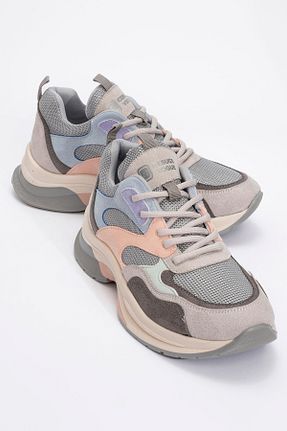 کفش اسنیکر صورتی زنانه بند دار luvishoes - کد 809797011