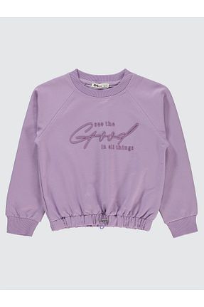 سوئیشرت بنفش بچه گانه ساده Civil Girls - کد 863893646