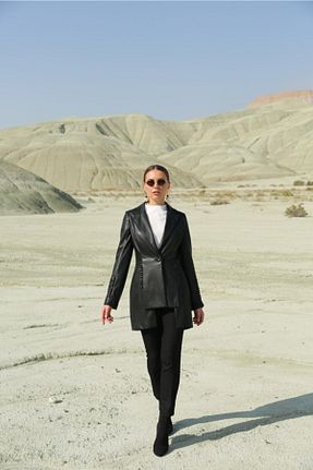 کت مشکی زنانه رگولار Oilemaperla - کد 74368408
