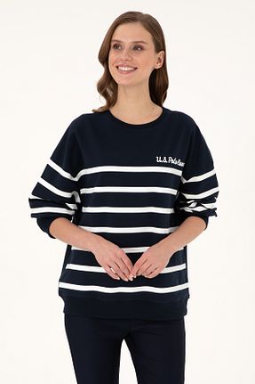 سوئیشرت سرمه ای زنانه ساده U.S. Polo Assn. - کد 884861713
