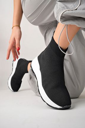 بوت / نیم بوت مشکی زنانه پارچه ای Just Shoes - کد 790280972