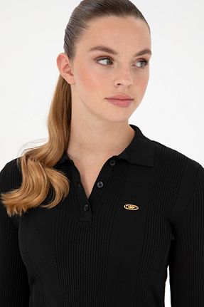 پلیور مشکی زنانه ساده U.S. Polo Assn. - کد 884859837
