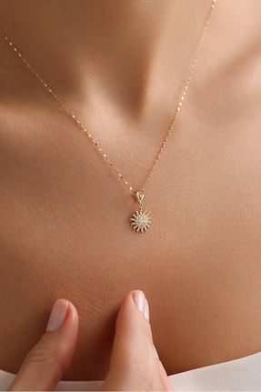 گردنبند طلا زرد زنانه 14 عیار Bayar Gold - کد 884866732