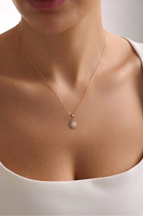 گردنبند طلا زرد زنانه 14 عیار Bayar Gold - کد 884866732