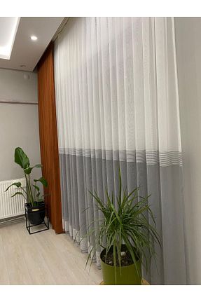 پرده توری نباتی ریل دار İNCİLİFE - کد 829330537