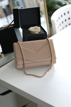 کیف دوشی بژ زنانه چرم مصنوعی Moom Bag - کد 884892701