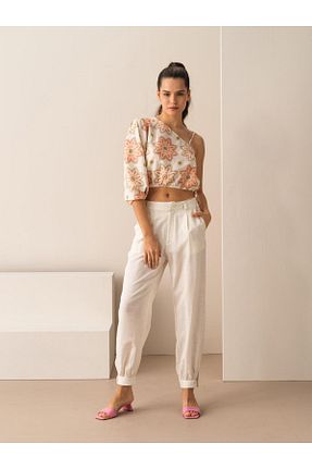 بلوز نارنجی زنانه طرح دار Xint - کد 670389818