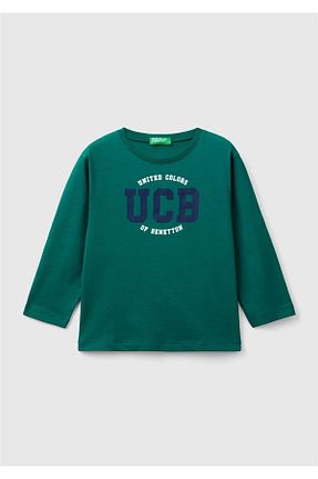 تیشرت قهوه ای بچه گانه رگولار United Colors of Benetton - کد 849109333