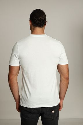 تیشرت سفید مردانه Relaxed qelinki - کد 884920061