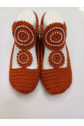 پاپوش قهوه ای زنانه بافت Butik - کد 884902094