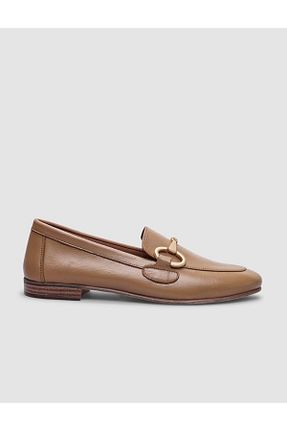کفش کژوال قهوه ای زنانه چرم خالص Cabani - کد 820210573