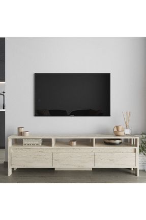 میز و پایه تلویزیون سفید Suntalam AYMOBSAN - کد 884934353