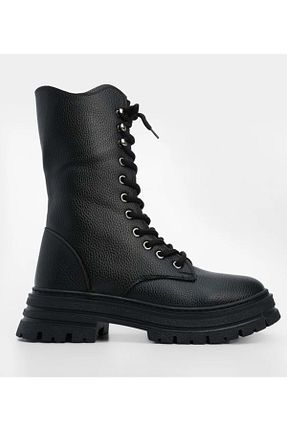 بوت / نیم بوت مشکی زنانه چرم مصنوعی Kids Club Shoes - کد 884498471