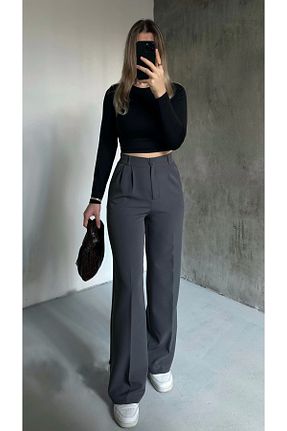شلوار طوسی زنانه پارچه Asfa Moda - کد 884956654