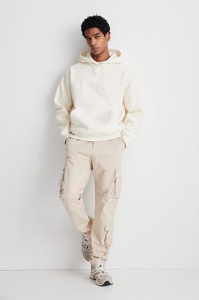 شلوار بژ مردانه پنبه ای H&M - کد 884984102