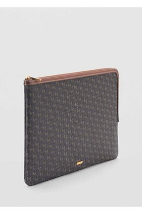 کیف پول قهوه ای زنانه ابعاد بزرگ MANGO - کد 884957287
