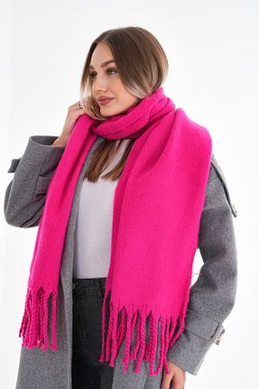 شال گردن صورتی زنانه نخ Ritagarcia - کد 884970030