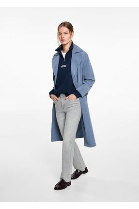 شلوار جین طوسی زنانه رگولار MANGO Teen - کد 884975679