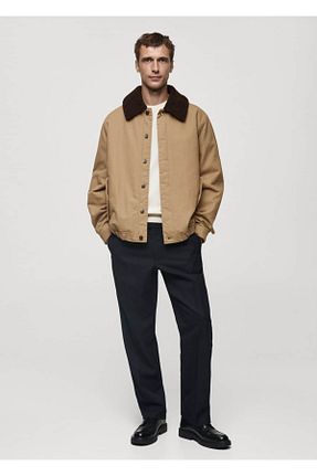 کت نارنجی مردانه رگولار MANGO Man - کد 885037479