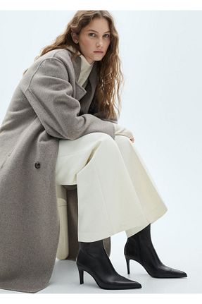 بوت / نیم بوت مشکی زنانه پارچه ای MANGO - کد 884967430