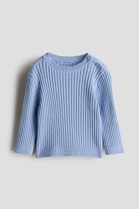 سوئیشرت آبی بچه گانه ساده H&M - کد 885039343