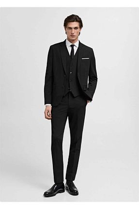 جلیقه مشکی مردانه اسلیم فیت MANGO Man - کد 884982507