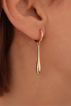 گوشواره نقره طلائی زنانه 925 عیار Nox Jewelry - کد 884990523