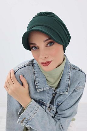 کلاه شنای حجاب سبز زنانه teknotrust - کد 885009055
