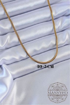 گردنبند استیل ( فولاد ) طلائی زنانه استیل ضد زنگ Genel Markalar - کد 843137218
