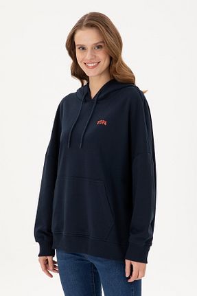 سوئیشرت سرمه ای زنانه ساده U.S. Polo Assn. - کد 885031472