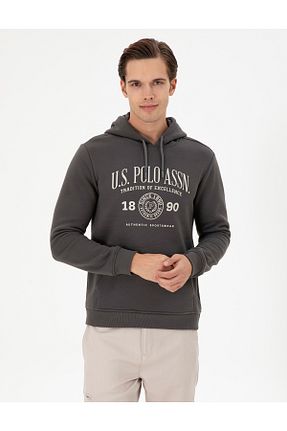 سوئیشرت طوسی مردانه ساده U.S. Polo Assn. - کد 885039154